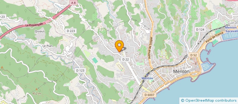 localisation de l'entreprise ENSEMBLE POUR L'ECOLE A.F.G à MENTON