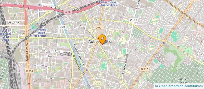 localisation de l'entreprise ENSEMBLE POUR L'ESPOIR ET LE DEVELOPPEMENT à AUBERVILLIERS