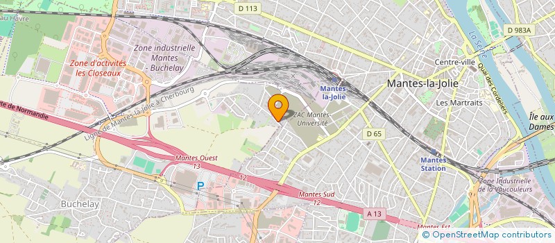 localisation de l'entreprise ENSEMBLE POUR LA JEUNESSE à MANTES-LA-VILLE