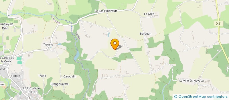 localisation de l'entreprise ENSEMBLE POUR LA NATURE ET LA VALORISATION DES LEGUMES BIO DU MORBIHAN à MALANSAC