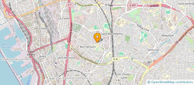 localisation de l'entreprise ENSEMBLE POUR LA TRADITION CAPVERDIENNE ASSOCIATION  MARSEILLE