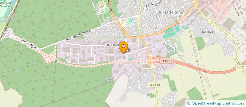 localisation de l'entreprise ENSEMBLE POUR LA VIE  EVREUX
