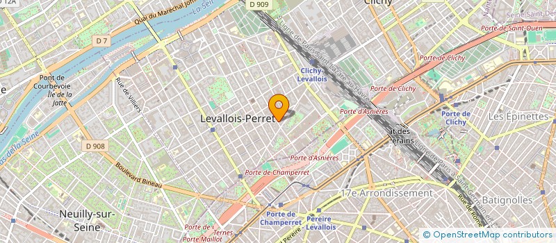 localisation de l'entreprise ENSEMBLE POUR LE BIEN à LEVALLOIS-PERRET