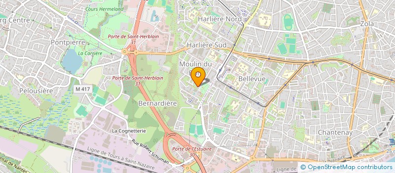 localisation de l'entreprise ENSEMBLE POUR LES ELEVES DE LA BERNARDIERE à SAINT-HERBLAIN