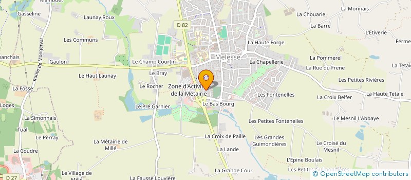 localisation de l'entreprise ENSEMBLE POUR MELESSE  MELESSE