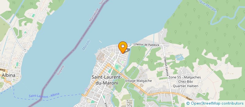localisation de l'entreprise ENSEMBLE POUR NOS ENFANTS à SAINT-LAURENT-DU-MARONI