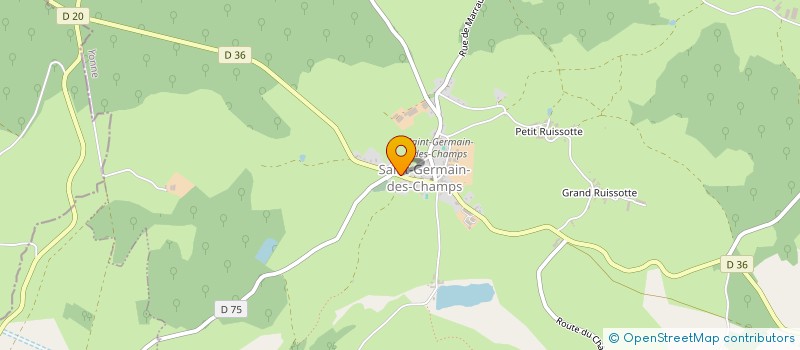 localisation de l'entreprise ENSEMBLE POUR NOTRE EGLISE CAMPIGERMINOISE  SAINT-GERMAIN-DES-CHAMPS