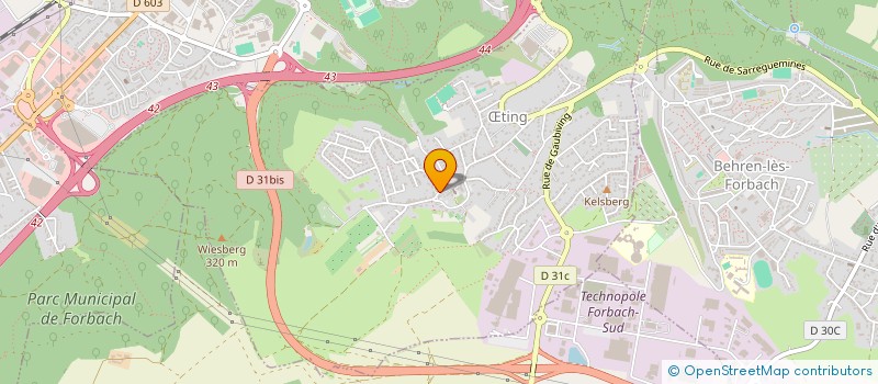 localisation de l'entreprise ENSEMBLE POUR OETING  TING