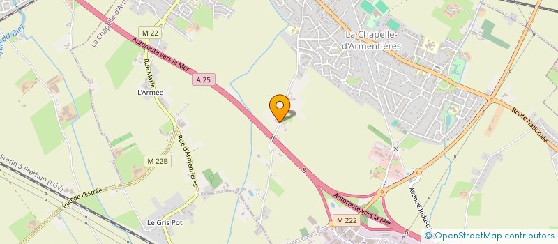 localisation de l'entreprise ENSEMBLE POUR OMER OLLIVIER à LA CHAPELLE-D'ARMENTIERES
