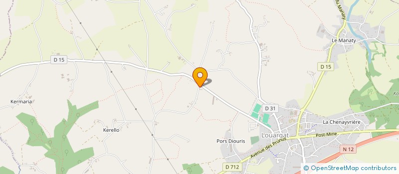 localisation de l'entreprise ENSEMBLE POUR PEDRO  LOUARGAT