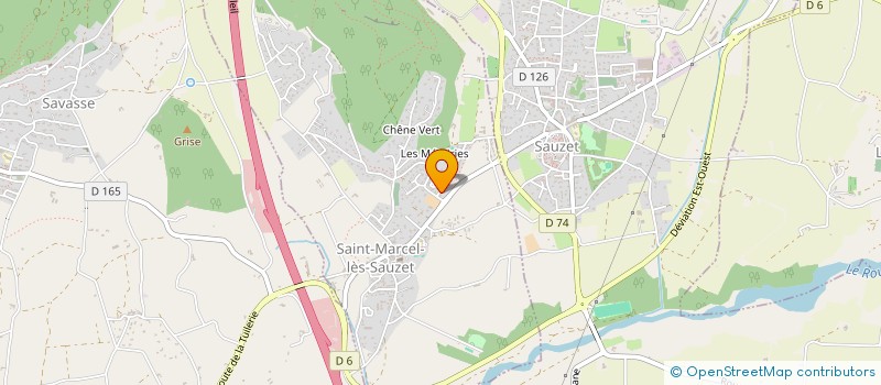 localisation de l'entreprise ENSEMBLE POUR SAINT MARCEL  SAINT-MARCEL-LES-SAUZET