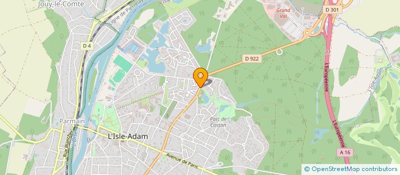 localisation de l'entreprise ENSEMBLE POUR UN DEVELOPPEMENT DURABLE (E.D.D) à L'ISLE-ADAM