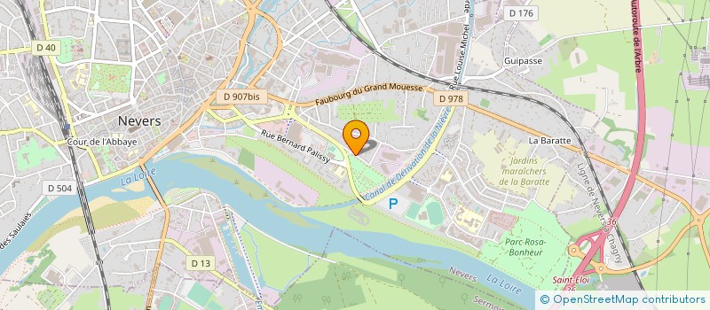 localisation de l'entreprise ENSEMBLE POUR UN MEILLEUR AVENIR à NEVERS