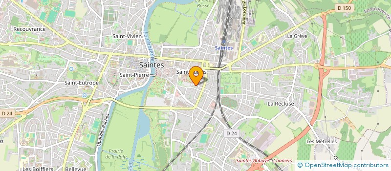 localisation de l'entreprise ENSEMBLE POUR UNE MAISON SOLIDAIRE à SAINTES