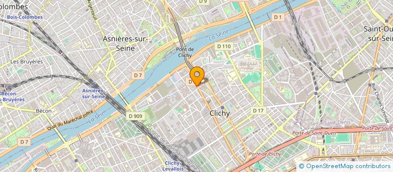 localisation de l'entreprise ENSEMBLE POUR UNE SOCIETE SOLIDAIRE, ALTERNATIVE, INTERGENERATIONNELLE ET MILITANTE à CLICHY
