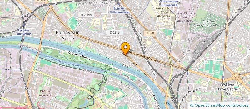 localisation de l'entreprise ENSEMBLE POUR VOUS  EPINAY-SUR-SEINE