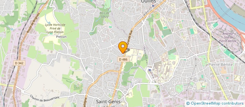 localisation de l'entreprise ENSEMBLE POUR VOUS SERVIR à SAINT-GENIS-LAVAL
