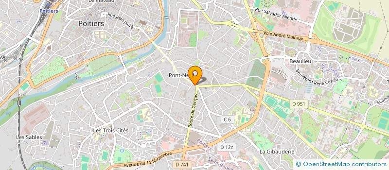 localisation de l'entreprise ENSEMBLE PRIMO LUCI - VOIX DE FEMMES à POITIERS