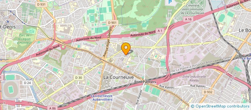 localisation de l'entreprise ENSEMBLE REPARATION à LA COURNEUVE