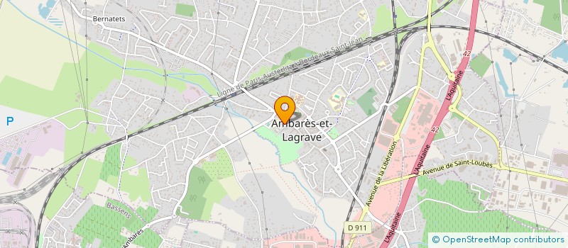 localisation de l'entreprise ENSEMBLE SAXHORNS ET TROMPETTES EUTERPE (ESETE)  AMBARES-ET-LAGRAVE