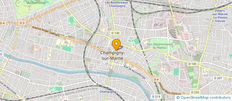 localisation de l'entreprise ENSEMBLE SERVICES à CHAMPIGNY-SUR-MARNE