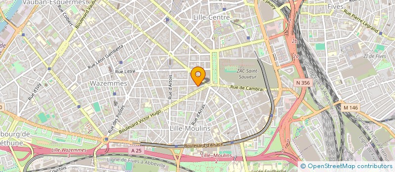 localisation de l'entreprise ENSEMBLE SONORD à LILLE