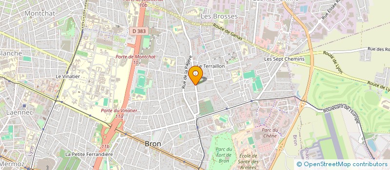 localisation de l'entreprise ENSEMBLE SOUTENIR LES PERSONNES EXCLUES OU REFUGIEES (E.S.P.E.R.) à BRON