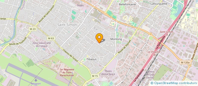 localisation de l'entreprise ENSEMBLE SPORT 31 à TOULOUSE
