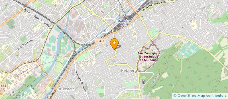 localisation de l'entreprise ENSEMBLE THALIA  MULHOUSE