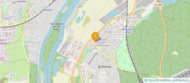 localisation de l'entreprise ENSEMBLE UN LIEU POUR DES LIENS SOLIDAIRES A ACHERES à ACHERES