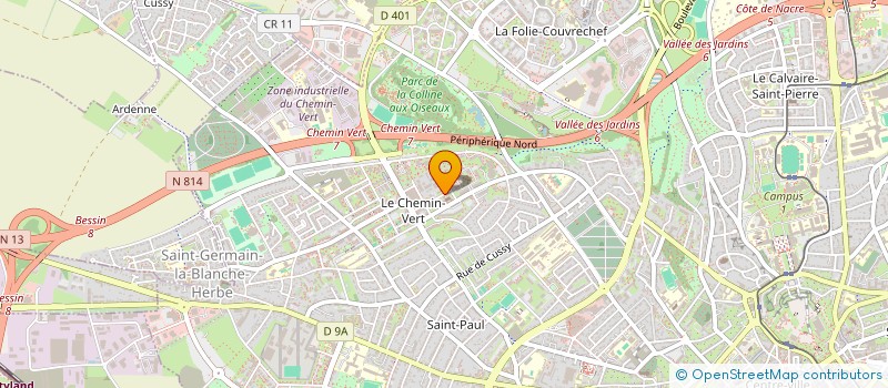 localisation de l'entreprise ENSEMBLE VERS L'ART ET LA CULTURE à CAEN