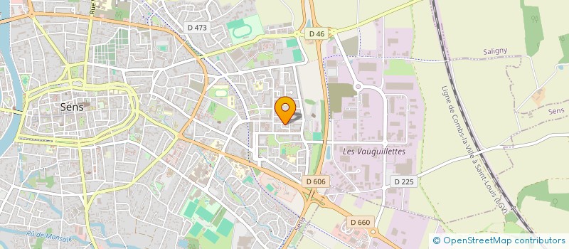 localisation de l'entreprise ENSEMBLE VERS L AVENIR à SENS