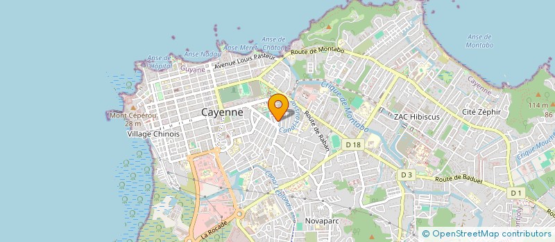localisation de l'entreprise ENSEMBLE VERS L AVENIR NOU LA POU ZOT à CAYENNE