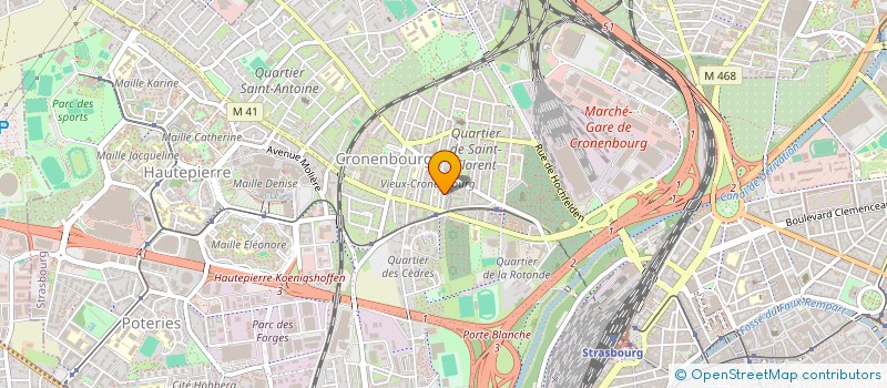 localisation de l'entreprise ENSEMBLE VERTEBRAE à STRASBOURG