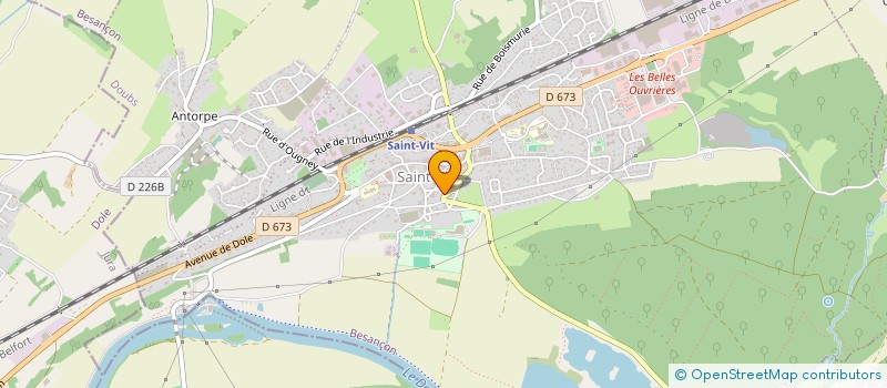 localisation de l'entreprise ENSEMBLE VESONTIO  SAINT-VIT