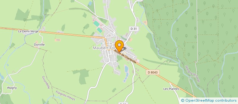 localisation de l'entreprise ENSEMBLE VIVRE ET  VIEILLIR AUTREMENT EN ARDENNES (EVA 08)  MAUBERT-FONTAINE