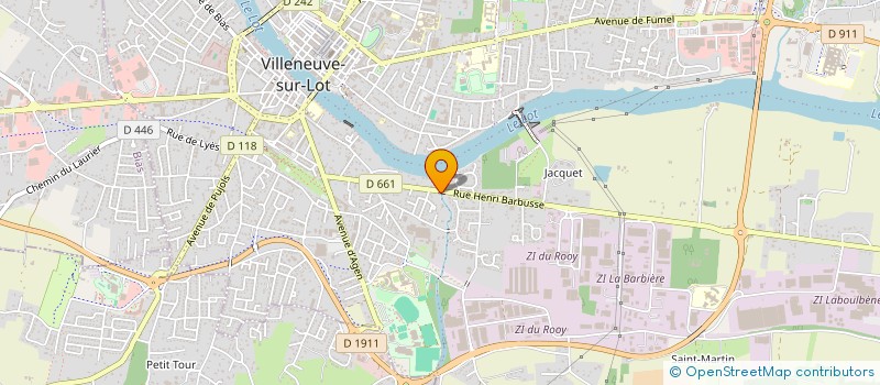 localisation de l'entreprise ENSEMBLE VOCAL A COEUR JOIE IMPULSION  VILLENEUVE-SUR-LOT