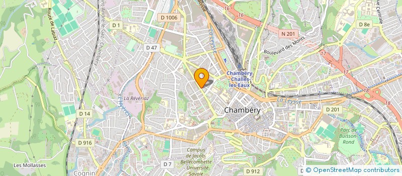 localisation de l'entreprise ENSEMBLE VOCAL # A PIACERE  CHAMBERY