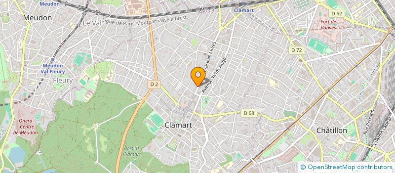 localisation de l'entreprise ENSEMBLE VOCAL ACCORD à CLAMART