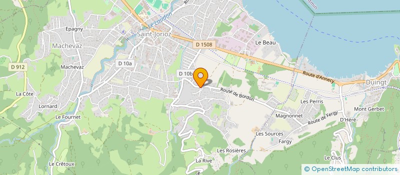 localisation de l'entreprise ENSEMBLE VOCAL ACCORDS ET DISSONANCES  SAINT-JORIOZ