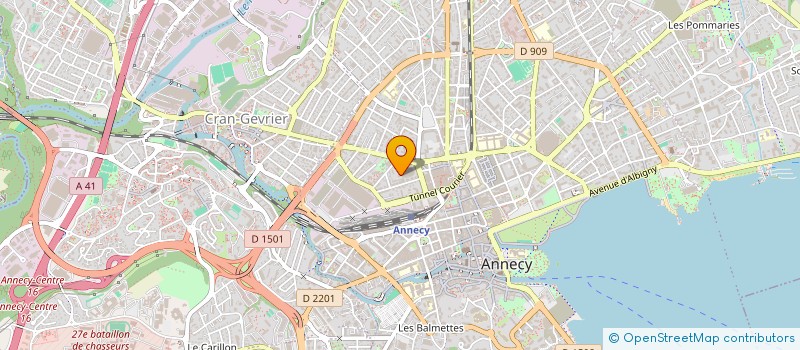 localisation de l'entreprise ENSEMBLE VOCAL AGAMI à ANNECY