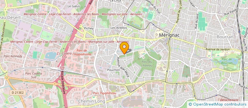 localisation de l'entreprise ENSEMBLE VOCAL ALIENOR  MERIGNAC