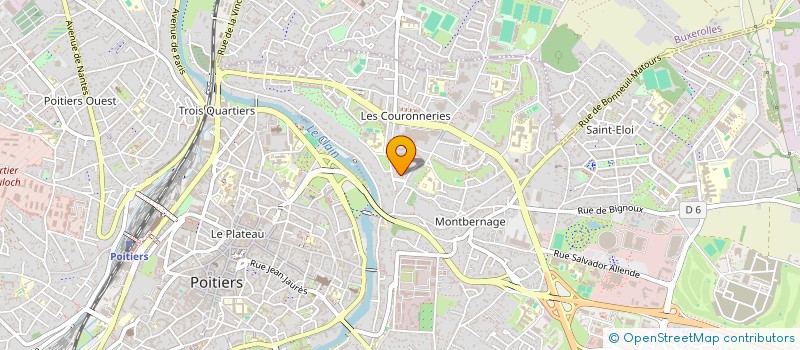 localisation de l'entreprise ENSEMBLE VOCAL ALLEGRA VOCE à POITIERS
