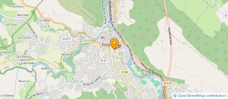 localisation de l'entreprise ENSEMBLE VOCAL ARIEGE PYRENEES à FOIX