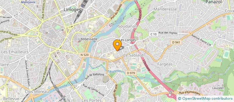 localisation de l'entreprise ENSEMBLE VOCAL ARPEGGIO à LIMOGES