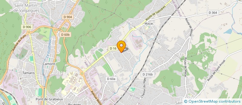 localisation de l'entreprise ENSEMBLE VOCAL CHANT'AVEC COEUR  SAINT-PRIVAT-DES-VIEUX