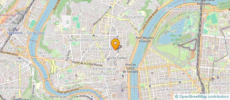 localisation de l'entreprise ENSEMBLE VOCAL CHARLES MONTALAND  LYON