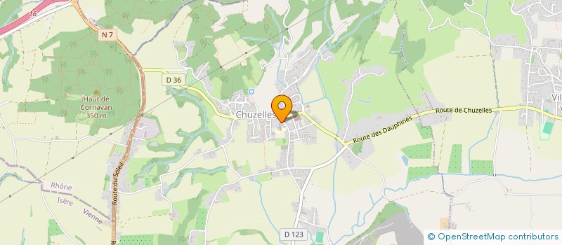 localisation de l'entreprise ENSEMBLE VOCAL CHUZELLES-SEYSSUEL  CHUZELLES