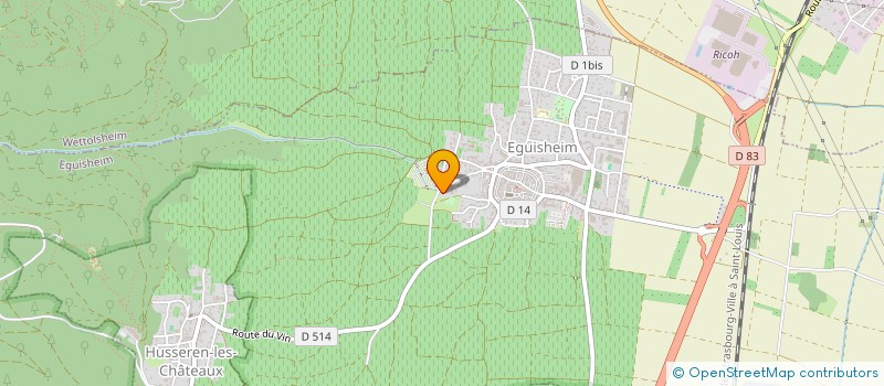 localisation de l'entreprise ENSEMBLE VOCAL CONFLUENCE(S)  EGUISHEIM