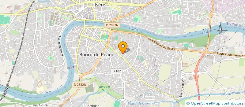 localisation de l'entreprise ENSEMBLE VOCAL CRESCENDO  BOURG-DE-PEAGE